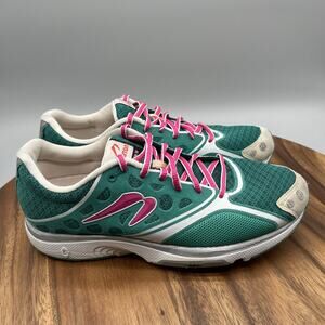 Newton Running Shoes Womens Size 9 Green Pink Mesh Lightweight Athletic Trainer